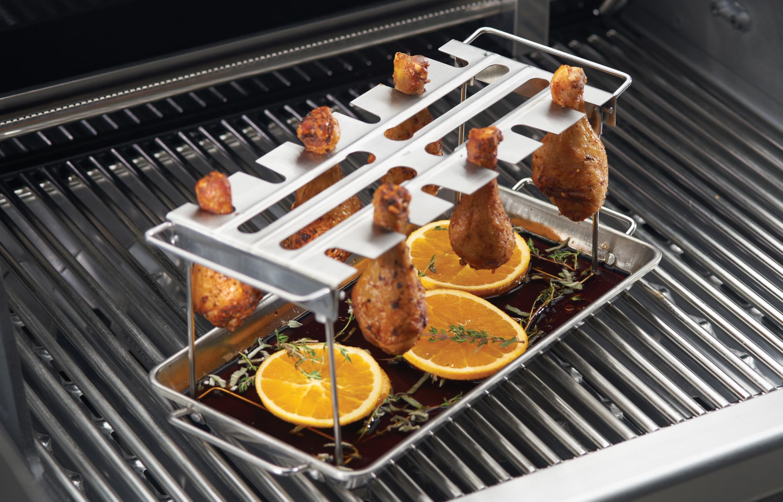 Broil King 64152 mensola a Battente in Acciaio Inox