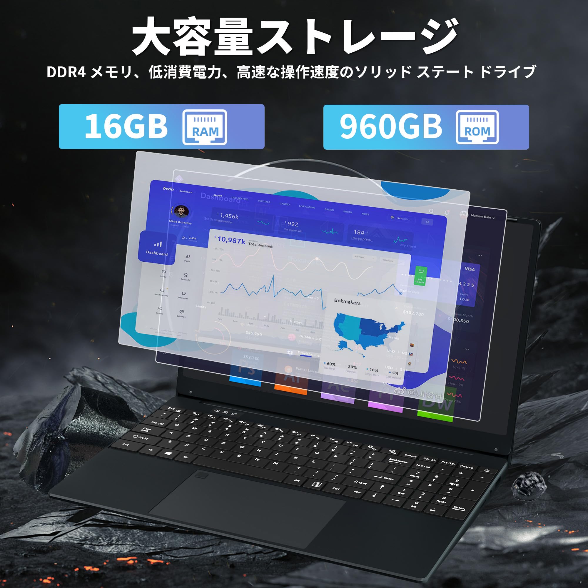 Amazon.co.jp: ノートパソコン【Win 11搭載/MS Office 2019