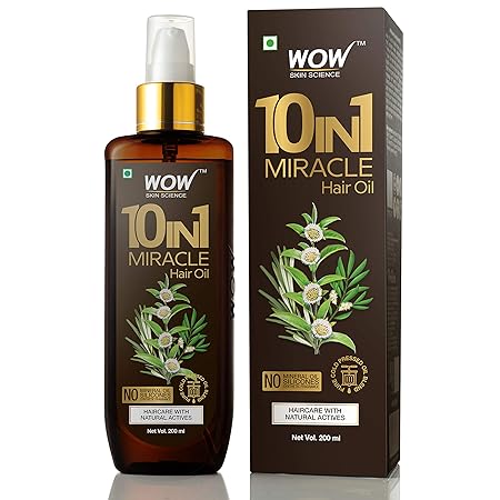 WOW Skin Science 10-in-1 Active Miracle Hair Oil – 200 ml at Rs. 239