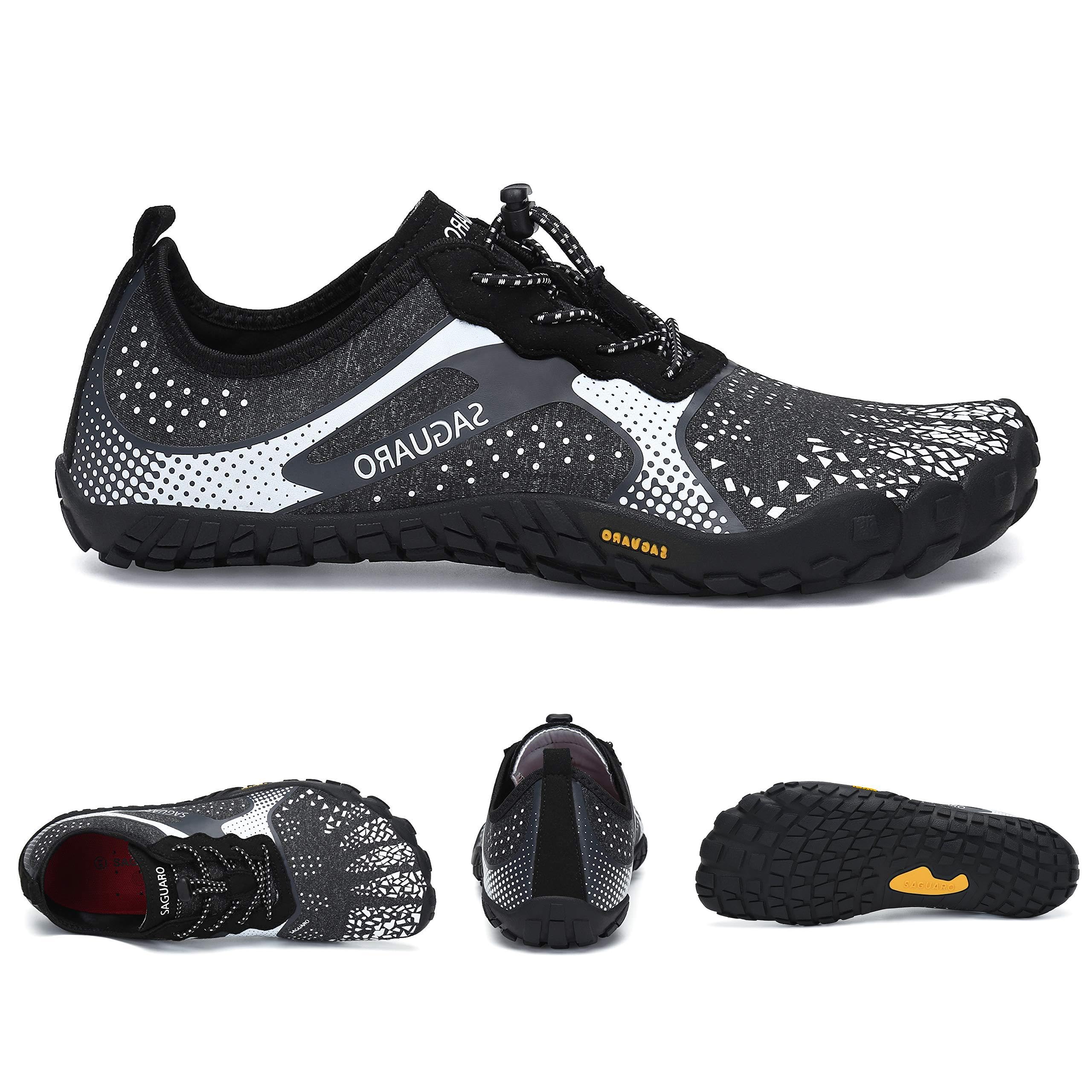 SAGUARO Zapatillas Barefoot Mujer Hombre Calzado Minimalistas Transpirable Zapatos de Trail Running para Fitness Trekking Gr.35-48