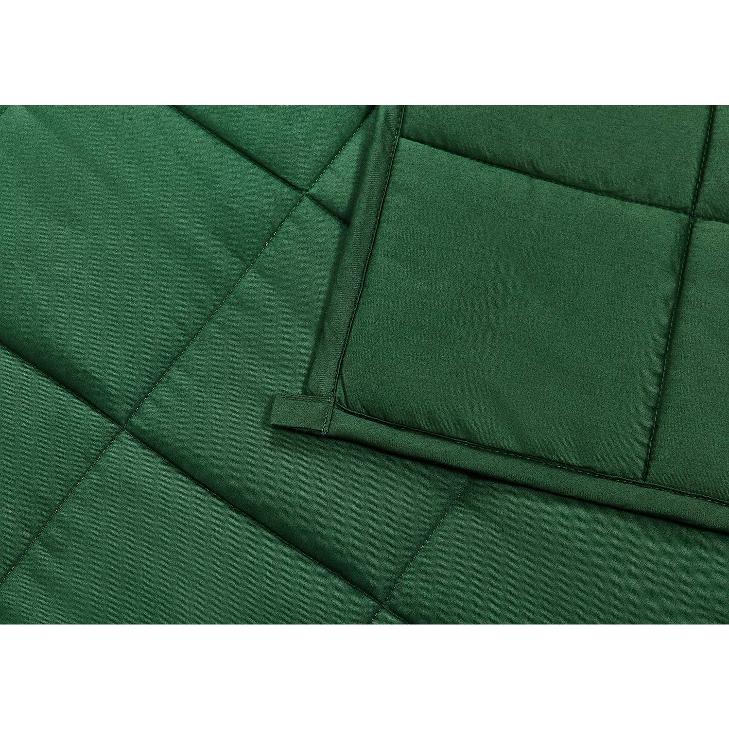 RelaxBlanket Manta pesada (verde oscuro, 150 x 200 cm, 5,4 kg), manta pesada con cuentas de cristal