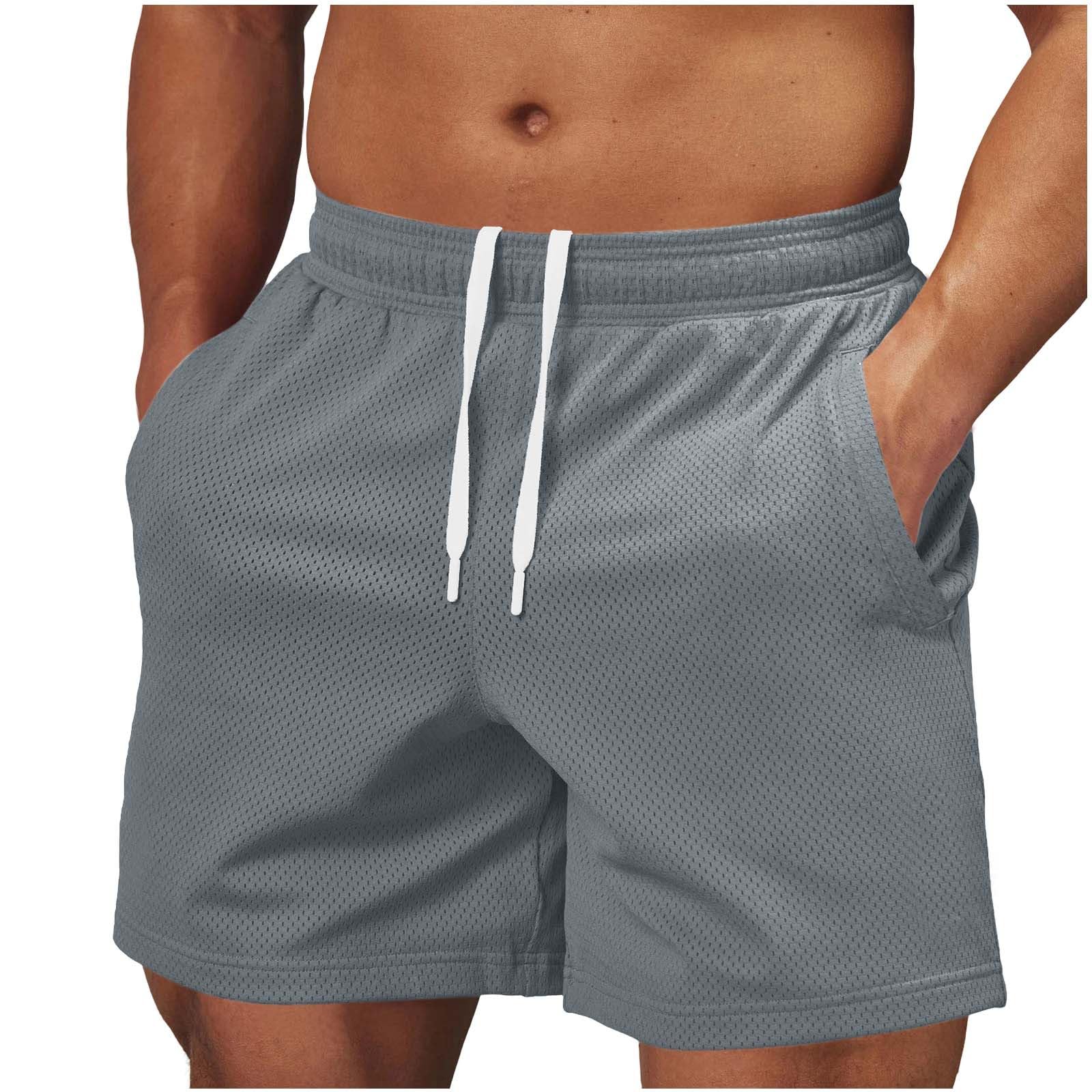 Mens Athletic Shorts Casual Outdoor Workout Jogger Shorts Summer Quick Dry Sports Running Short Pants with Pockets