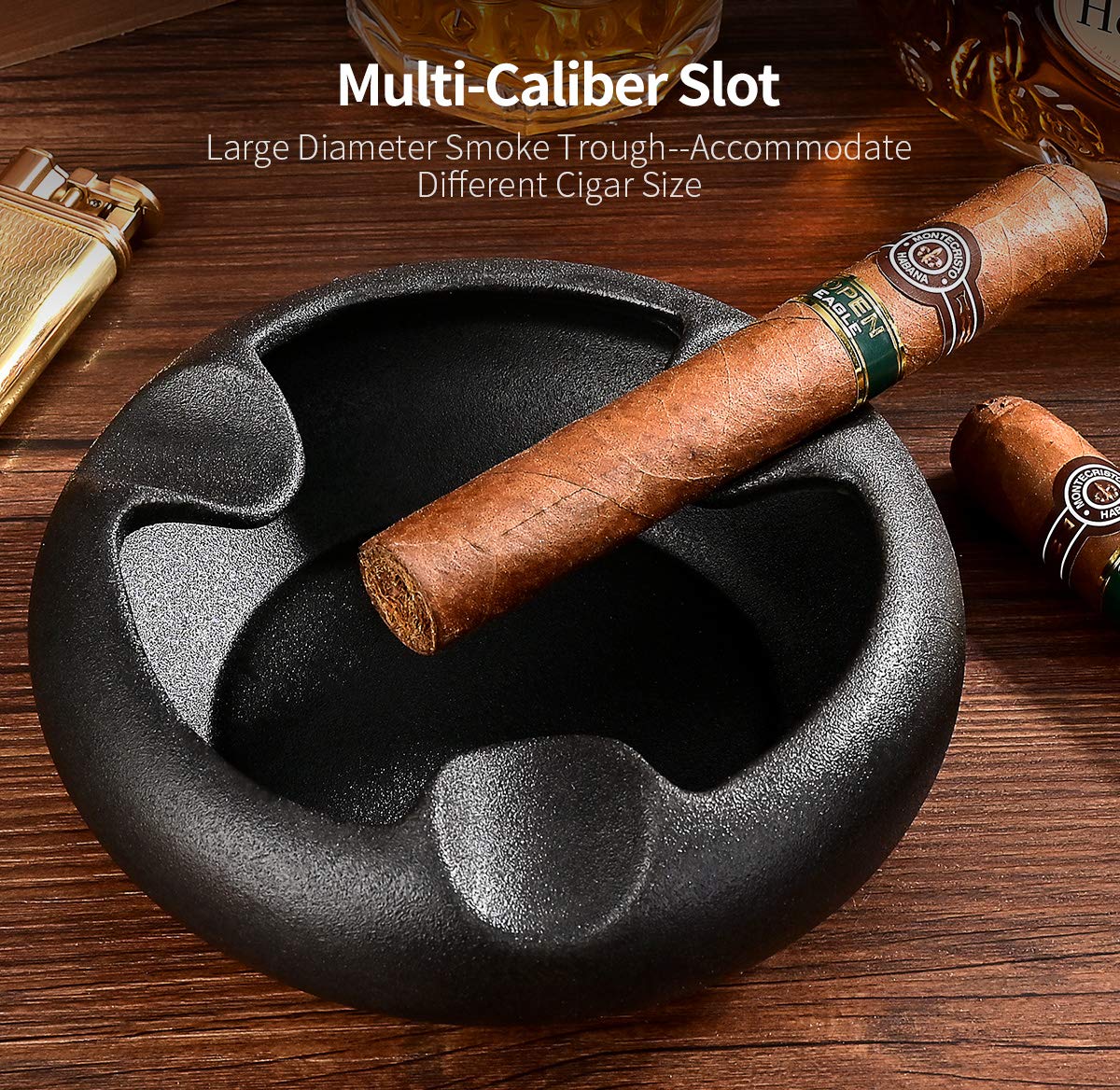 Amazon.co.jp: CIGARLOONGシガー灰皿ラウンドセラミック3スロット