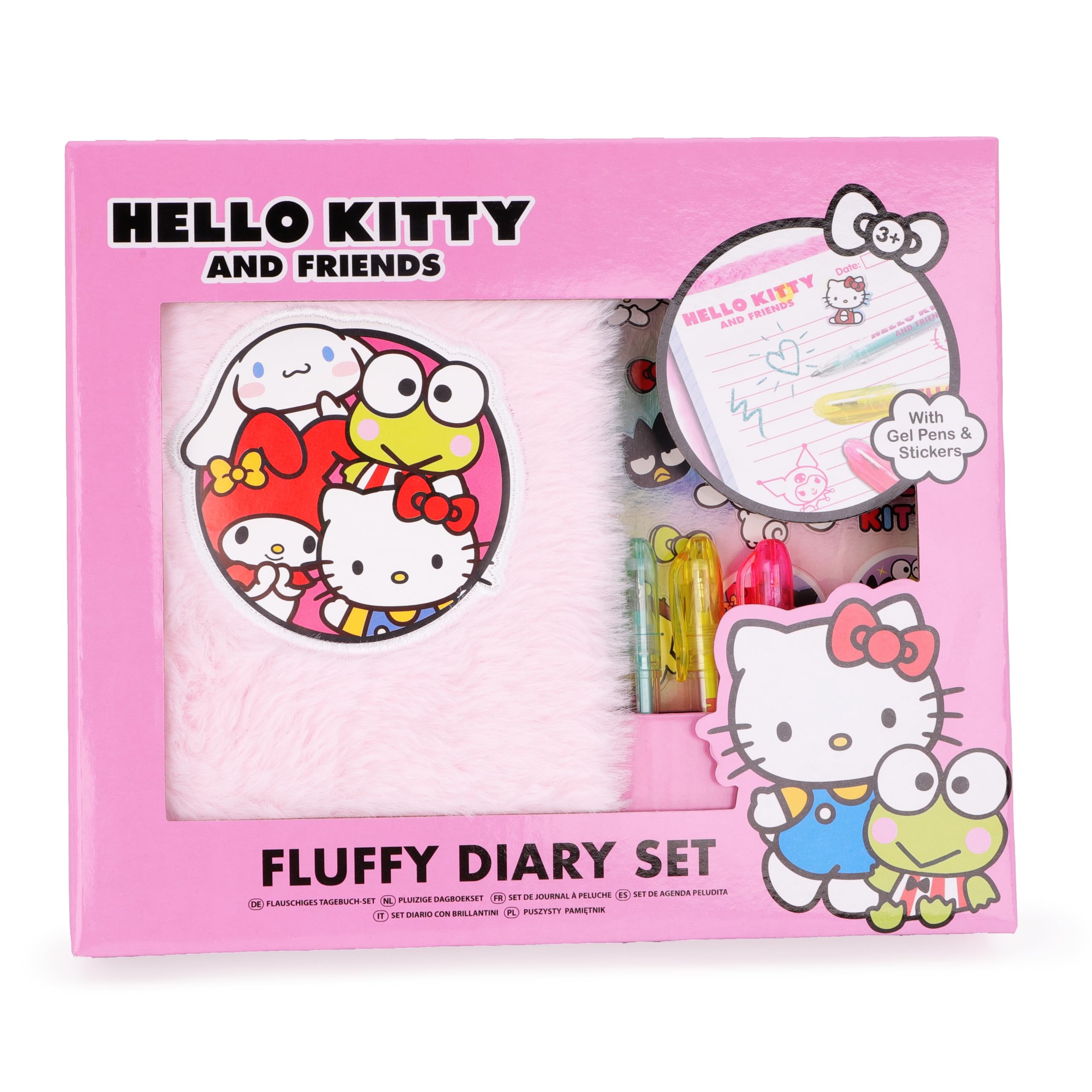 Toyland® Hello Kitty And Friends Pink Fluffy Diary Set - Fluffy