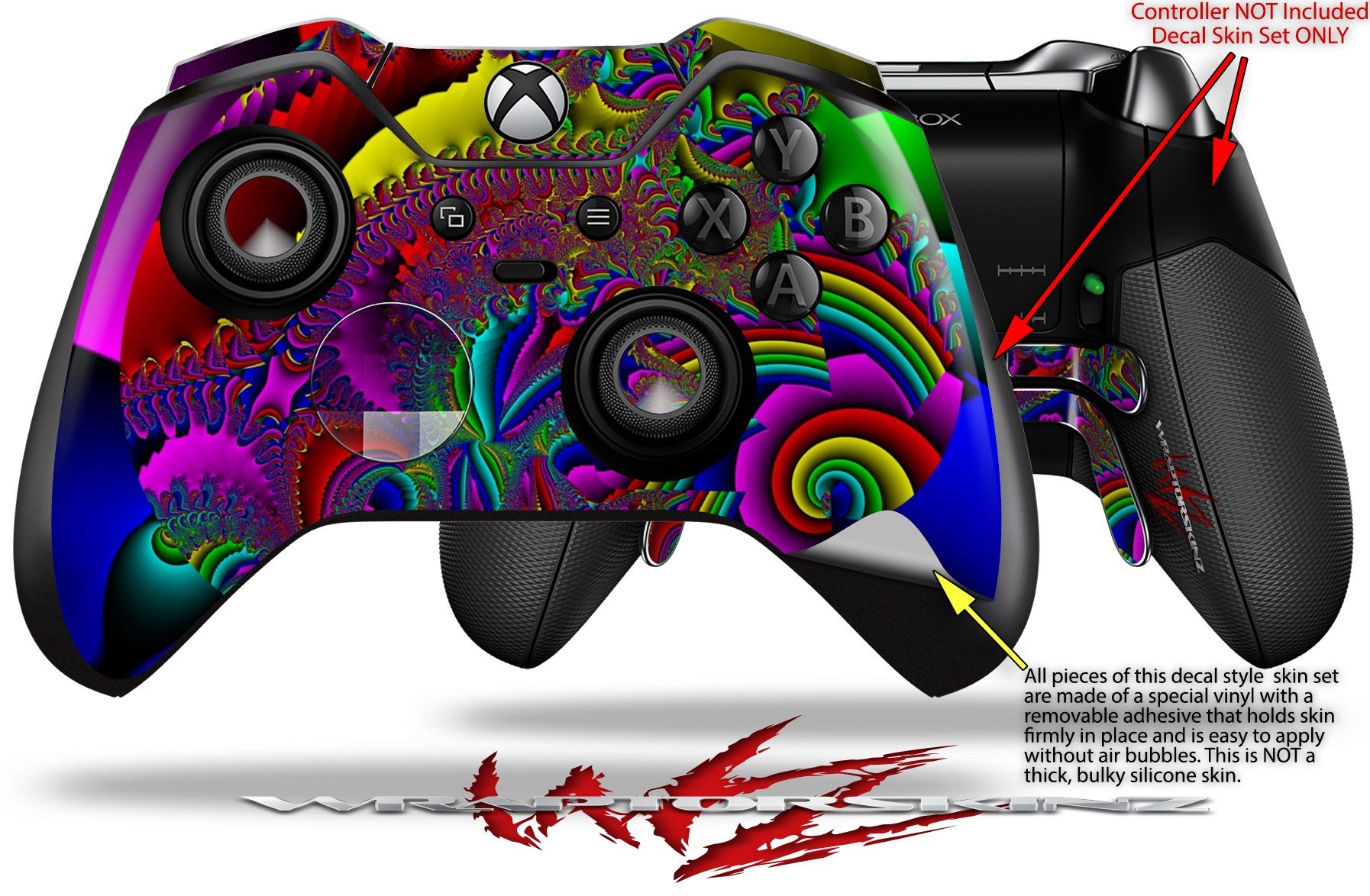 WraptorSkinz Vinyl Skin Wrap For Xbox One Controller - 'This Is Your Brain On Drugs' Design