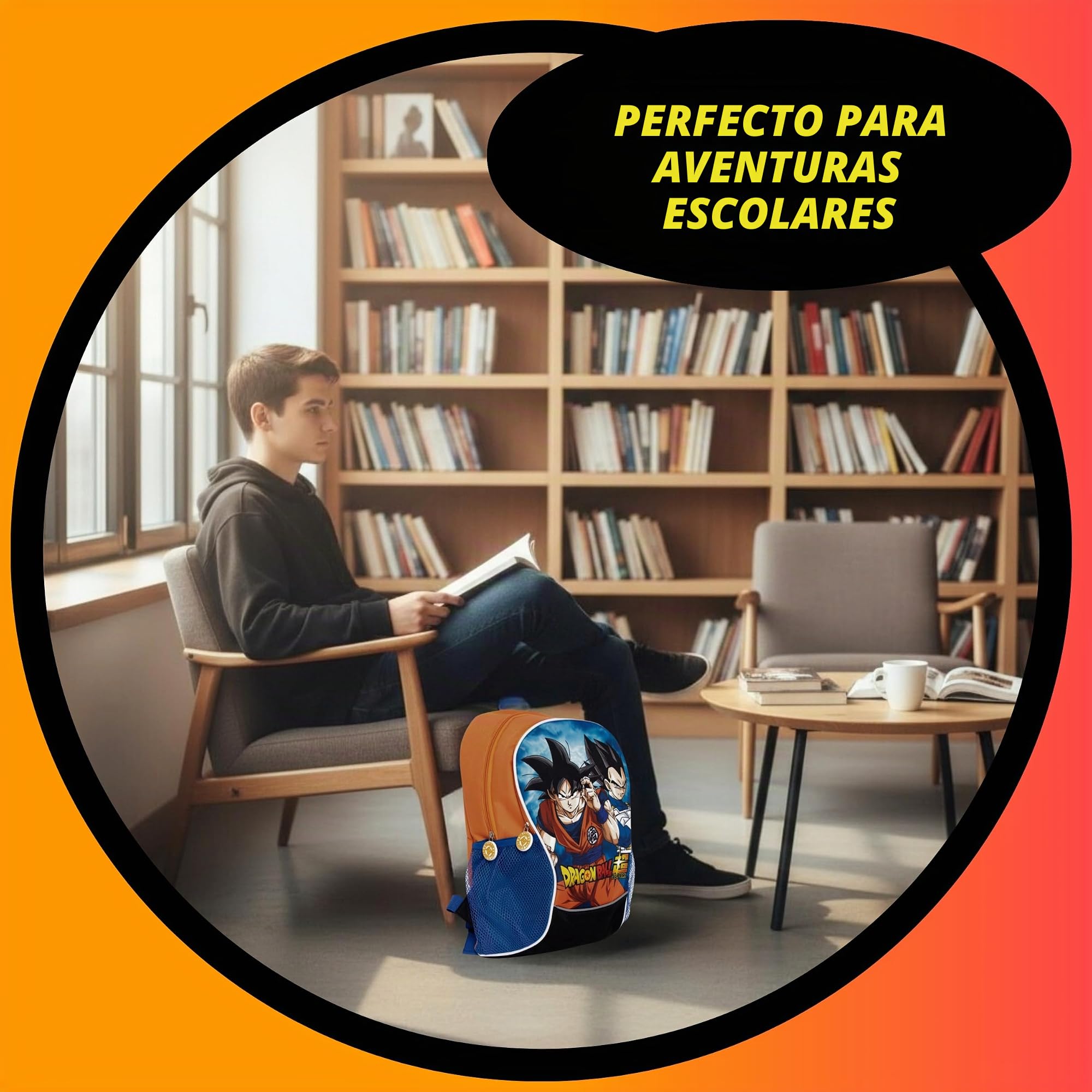 Dragon Ball Z Mochila, Bolso Escolar, Mochila Infantil, Mochila de Viaje, Regalo para Niños y Adolescentes