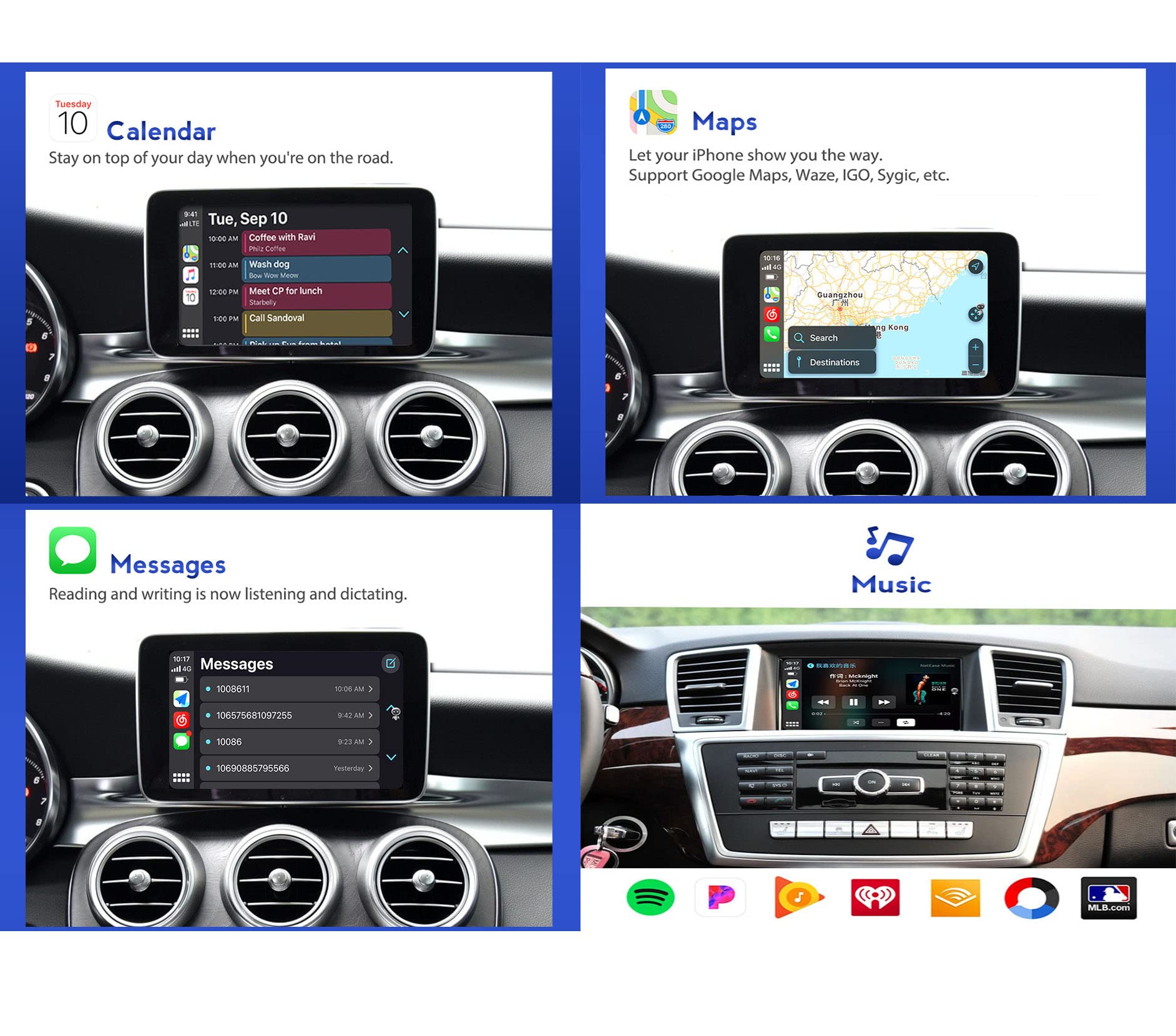 Apple CarPlay BMW3シリーズe90/e91/e92/e93用