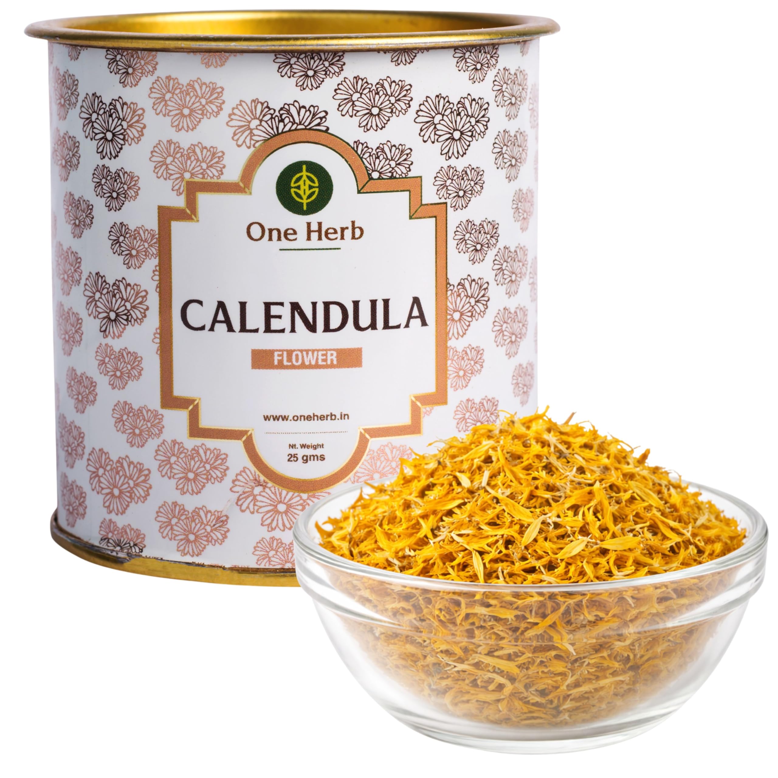 One Herb – Calendula Flower Petals 25g | Yellow Petal | Herbal Infusion for Skin Wellness, Itchy Scalp, Sore Throat Relief & Culinary Use | Pure Sun-Dried Petals | Caffeine Free-picture-10
