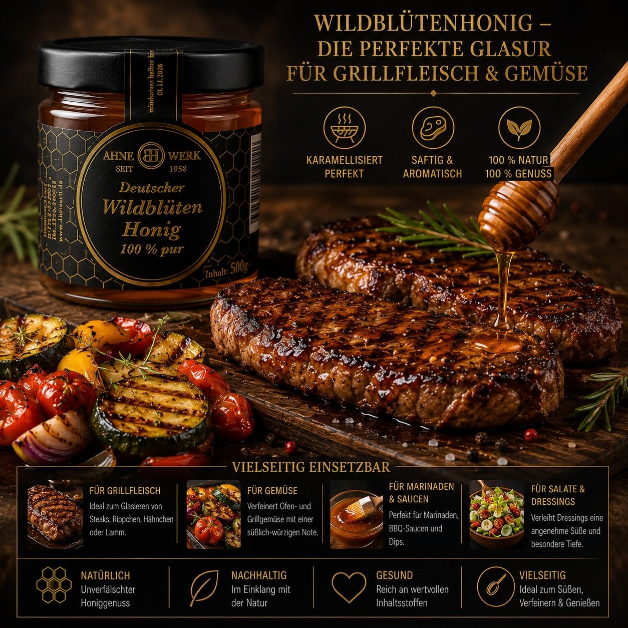 Wildblütenhonig aus dem Spreewald 3 Kilogramm (6)