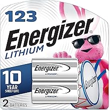 Energizer 123 Lithium Batteries (2 Pack), 3V Photo Batteries