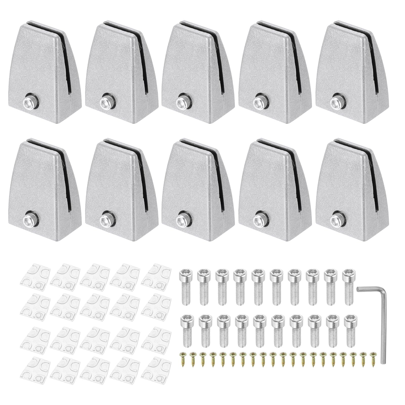 PATIKIL 10 Pcs Office Desk Partition Support Bracket