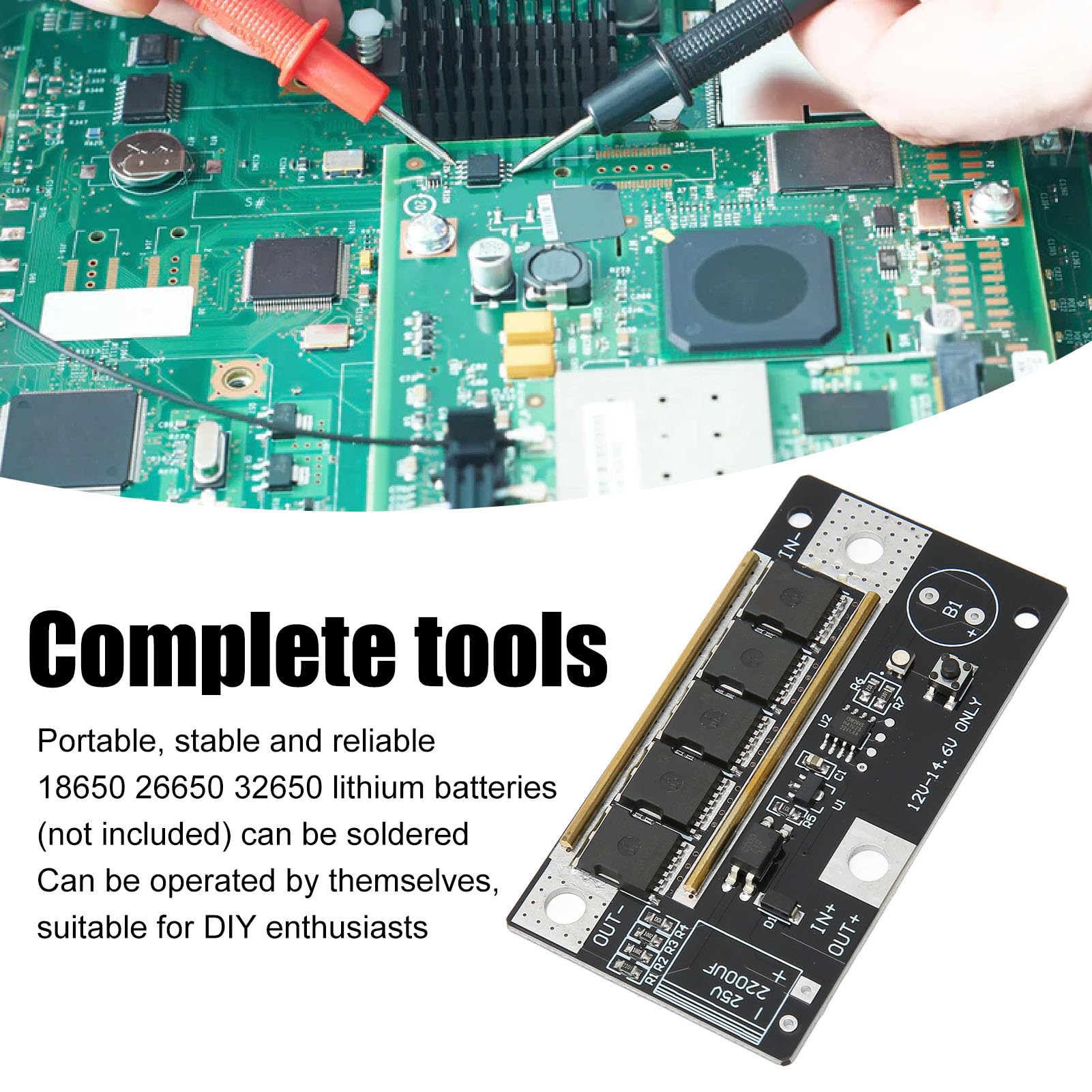 Spot Welder Circuit Module, 12V 90?150A Automatic Trigger Welding Spot Welder PCB Circuit Board DIY Kit Stable Battery Energy Storage for 32650