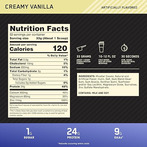 Miniatura 3 de Proteína caseína 100 de Optimum Nutrition 1054573 1 1