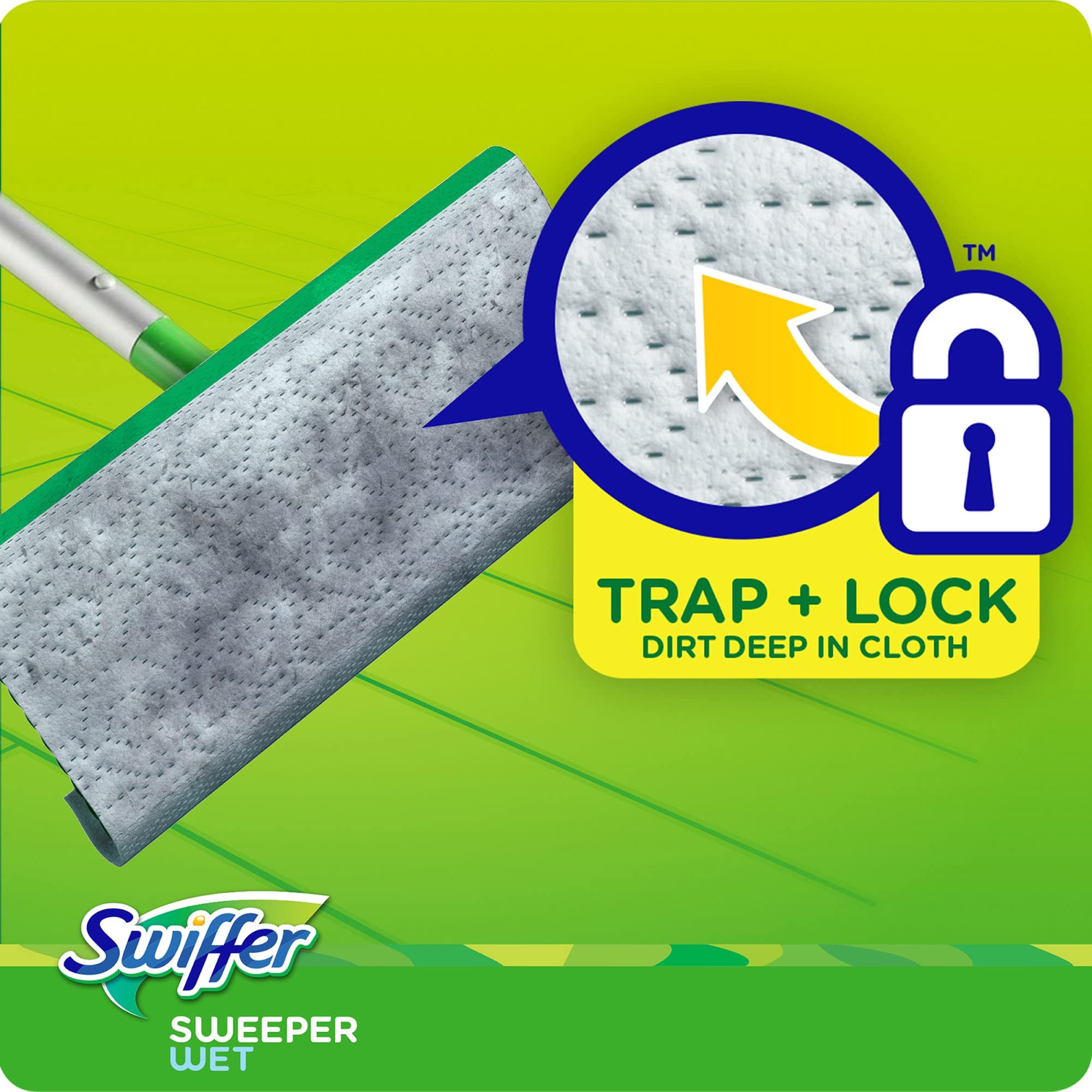 Swiffer productos – Swiffer – Sistema de recarga de mojado, gamuza, 12/caja – se vende como 1 caja