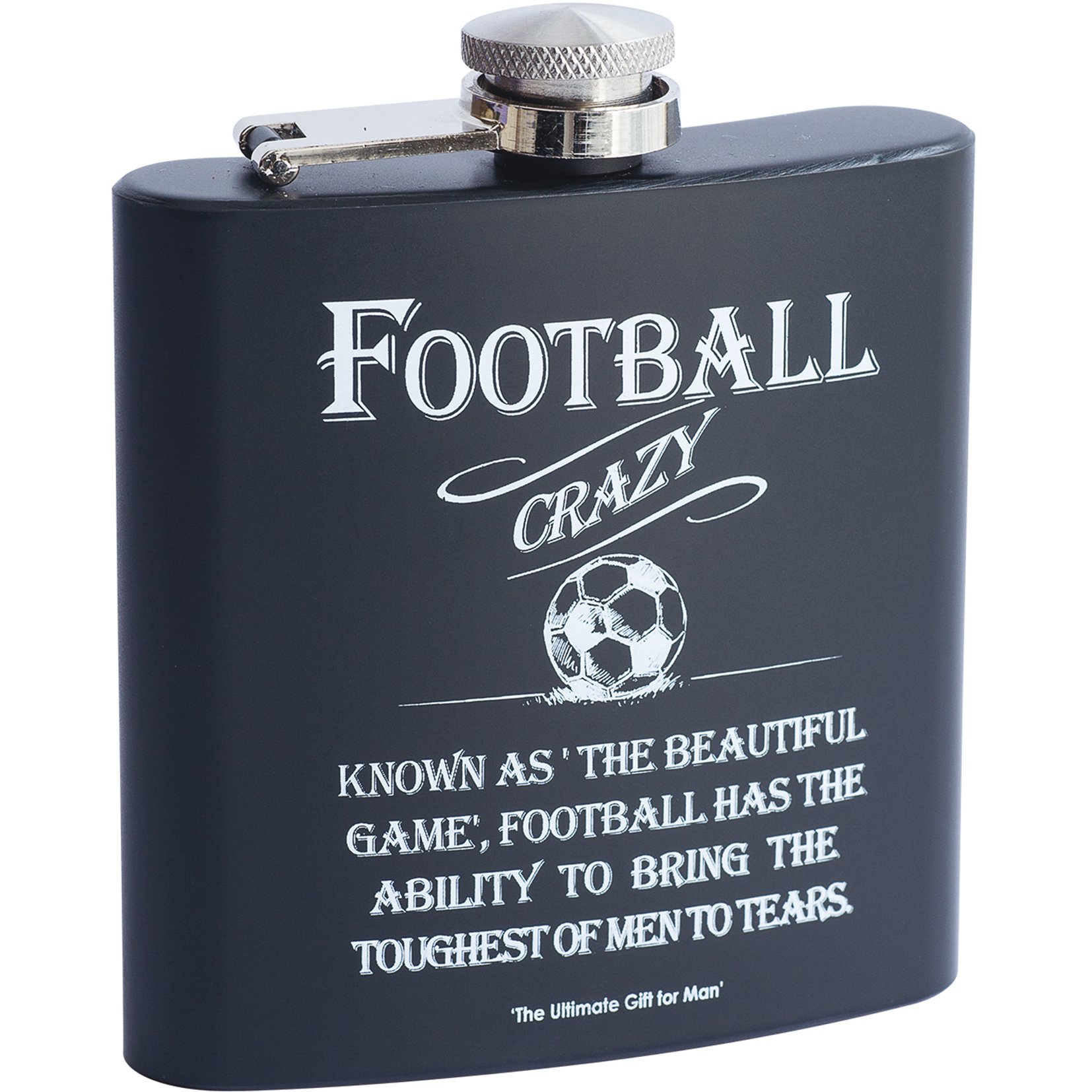Arora Multicolour Ultimate Gift For Man 8869 Football Hip Flask, One Size