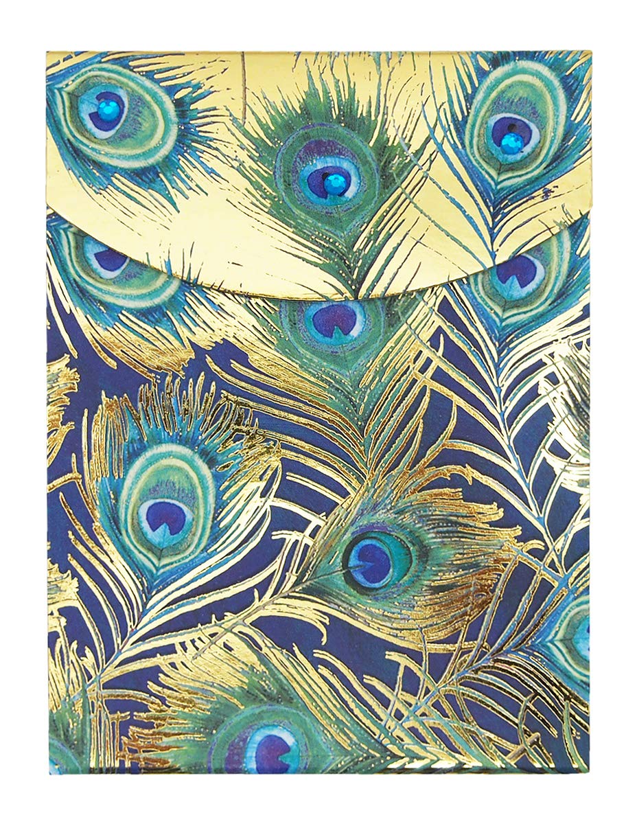 Punch StudioPeacock Feather Pocket Notepad (44661), Multicolor