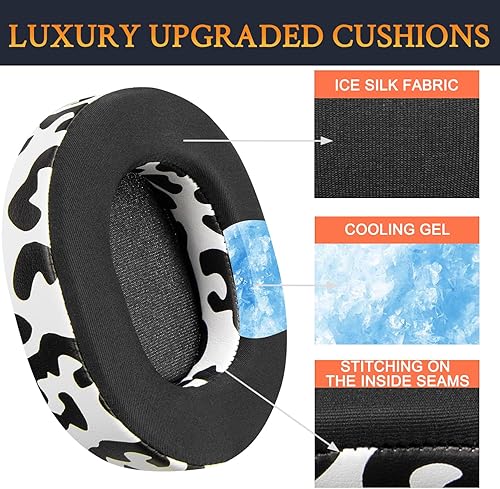 Miniatura 5 de SOULWIT Almohadillas de repuesto para auriculares SteelSeries Arctis 1Arctis 3Arctis 5Arctis 7Arctis 9XArctis ProArctis Prime, almohadillas con