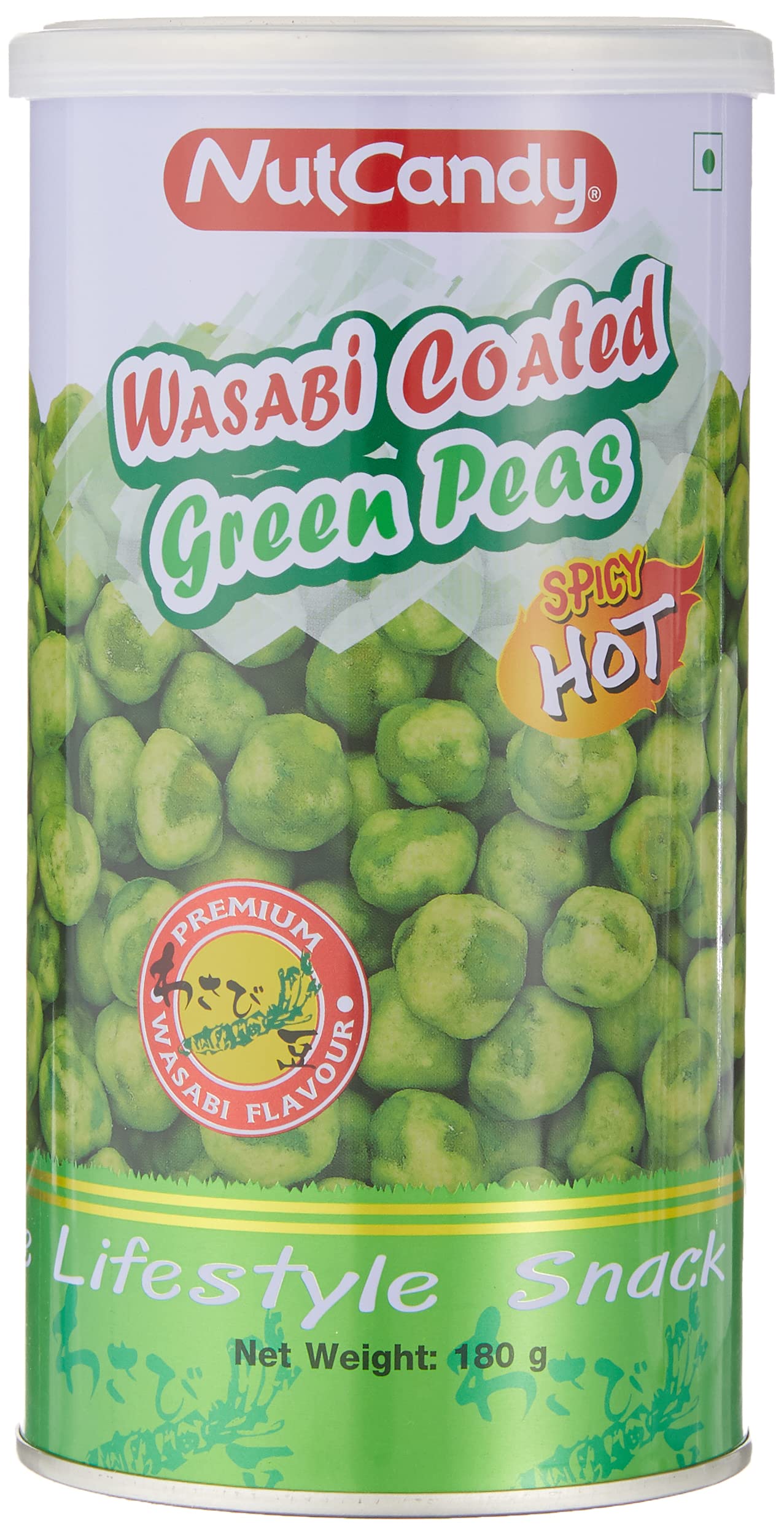 Nut Candy Wasabi Coated Green Peas, 180 g