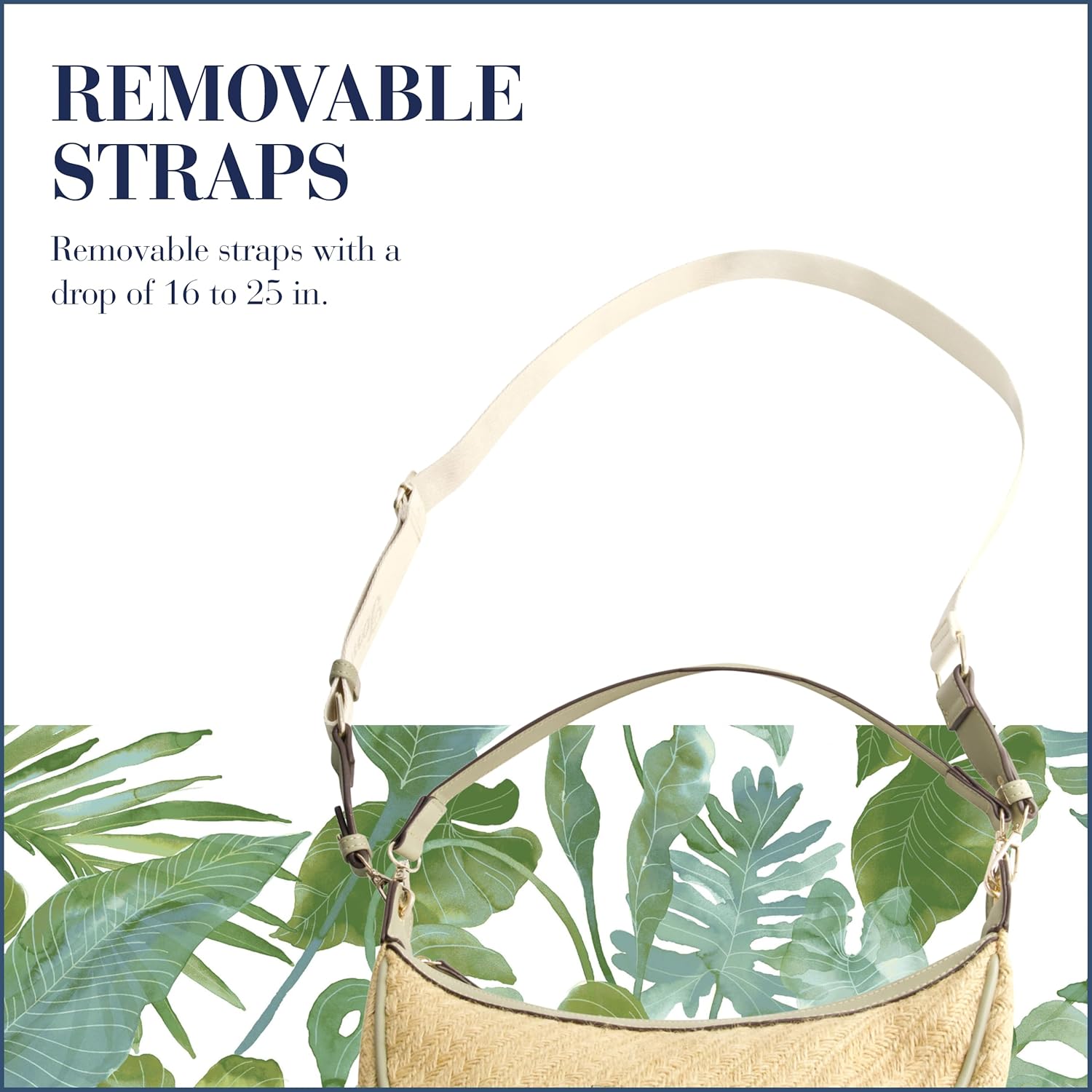 Tommy Bahama Hobo Bag, Women's Crescent Handbag, Woven Design with Adjustable Shoulder Strap, Sage, One Size - Image 4