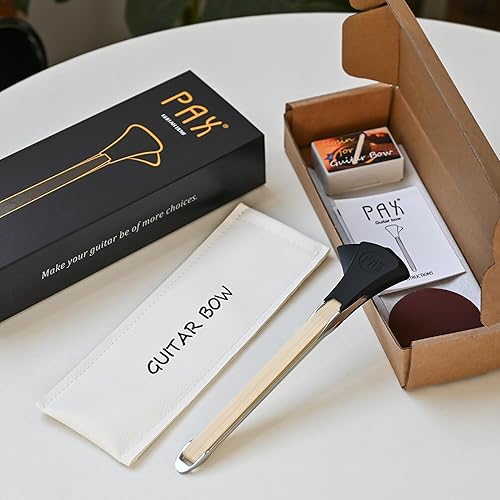 Miniatura 6 de Arco de guitarra, 2 en 1 para guitarra, crea sonidos parecidos a violonchelo y violín, accesorio de doble cara, herramienta de cuerda de arco y