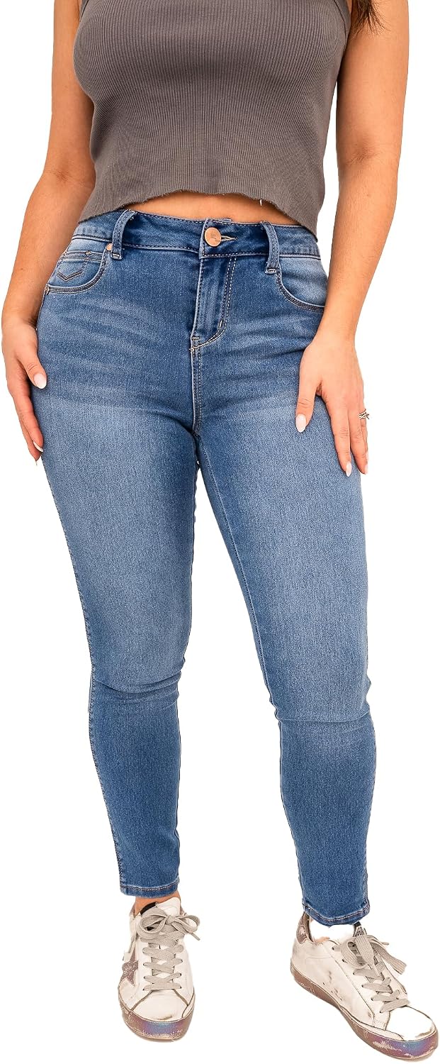 1822 Denim Women's Petite 26" Butter Ankle Skinny Black
