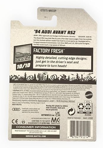 Miniatura 2 de Hot Wheels 2021, Audi Avant RS2 Silver '94, Factory Fresh 1010, 157250
