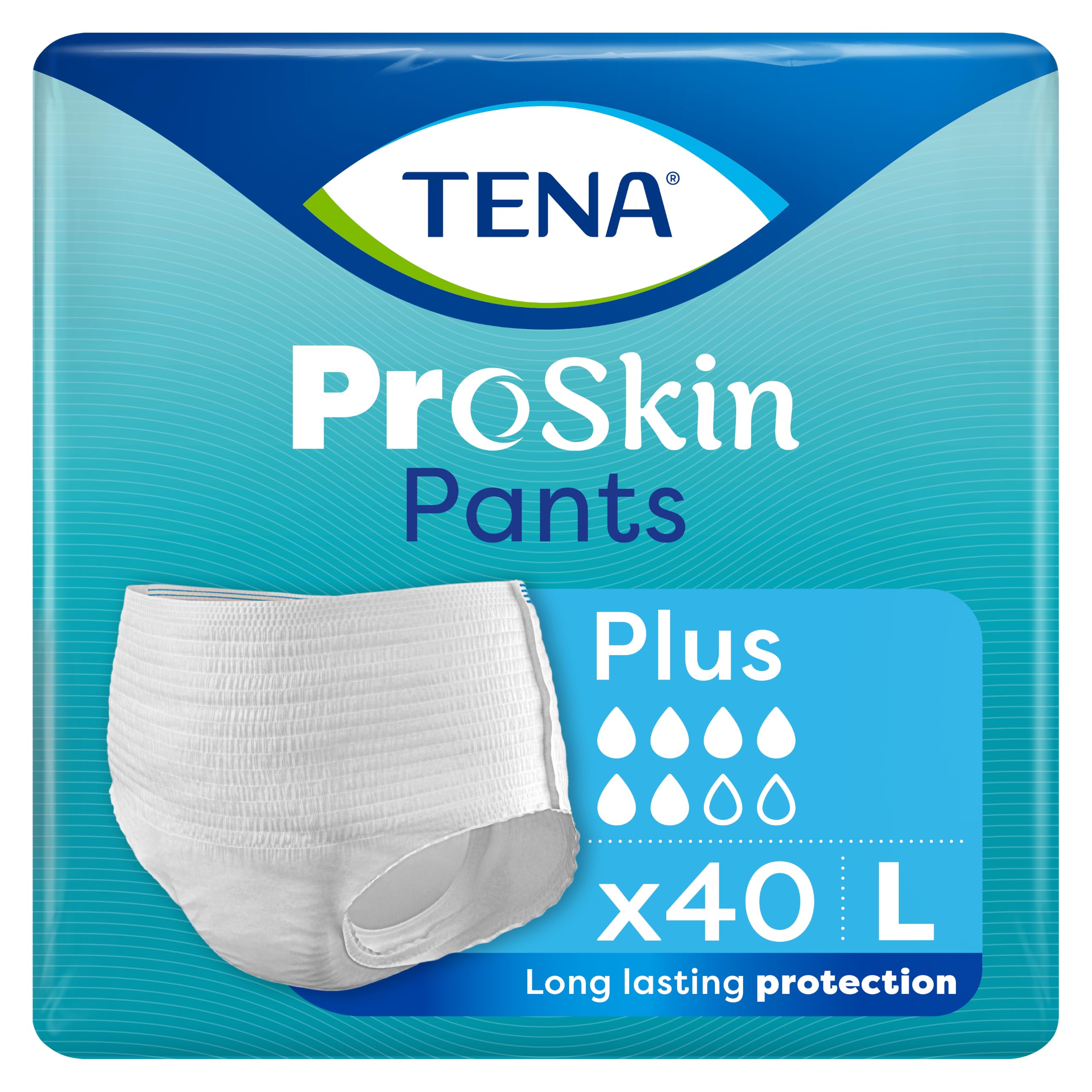 Case of Tena Pants Plus- Large (40-50in/100cm-135cm).4 x Pack of 14