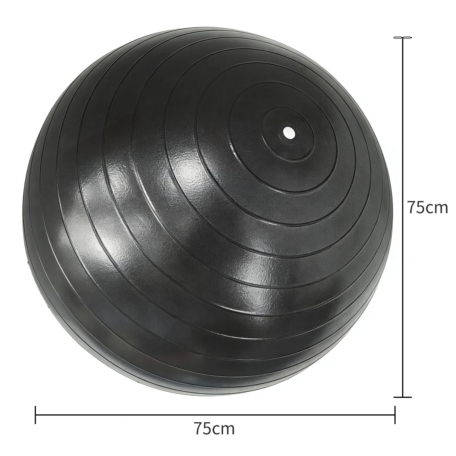 Palla da yoga anti-scoppio da 65 cm/75 cm, con pompa, antiscivolo, per allenamento di base, fisioterapia, sedia da ufficio e gravidanza, attrezzatura per palestra a casa