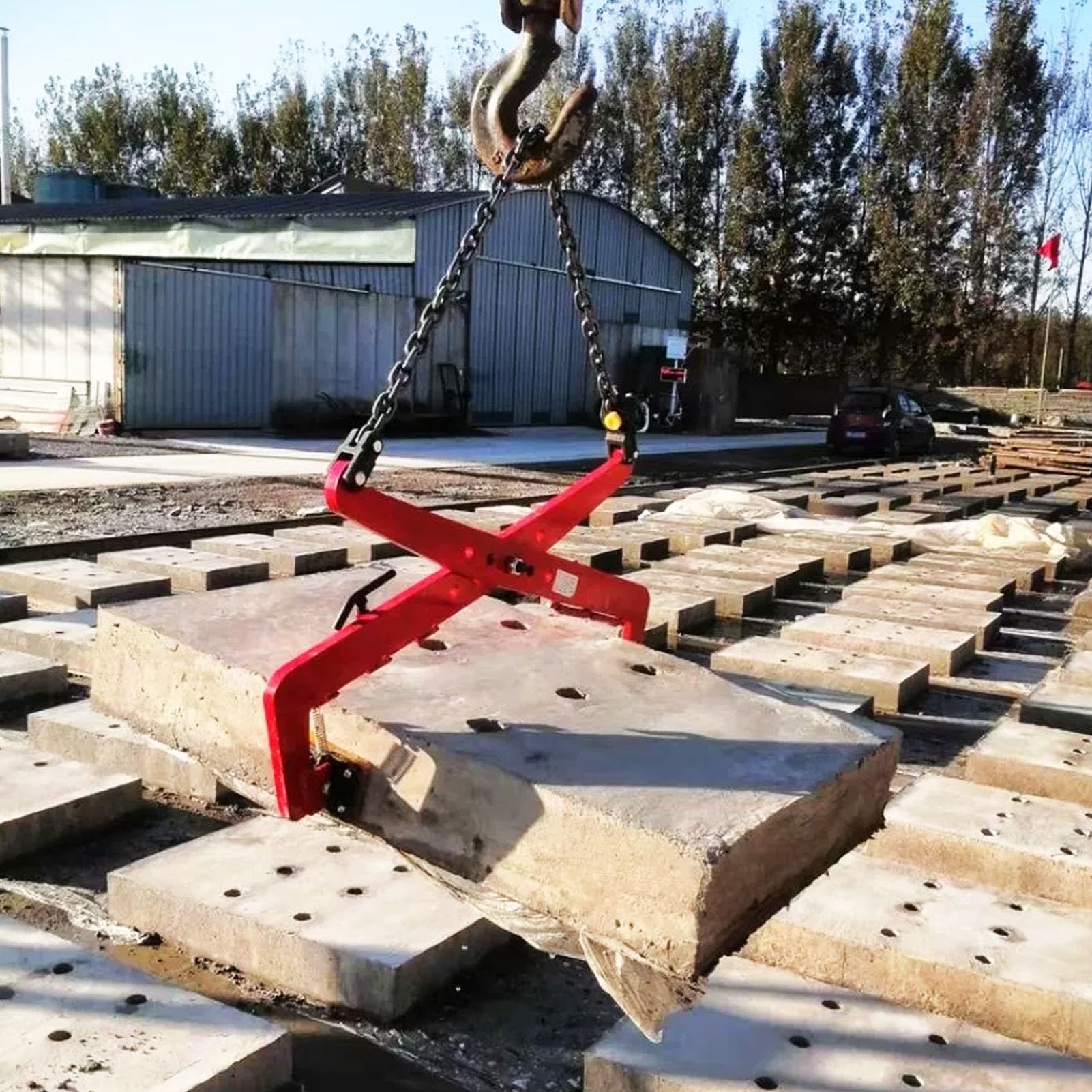 Granite Slab Lifting Clamps 771 1700 2800 Lbs, Stone Plate Clamp Steel Lifting Tool, Adjustable Scissor Slab Lifter Curb Clamp Roadside Special,One Color,M (500kg/1102lbs)