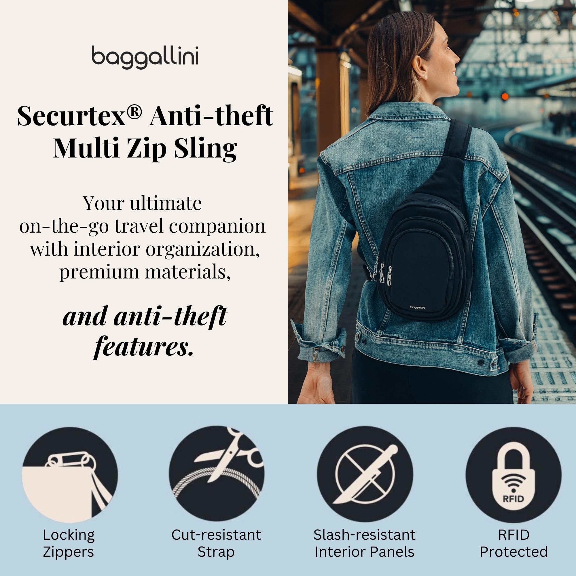 Baggallini Damen Schulterhandtaschen