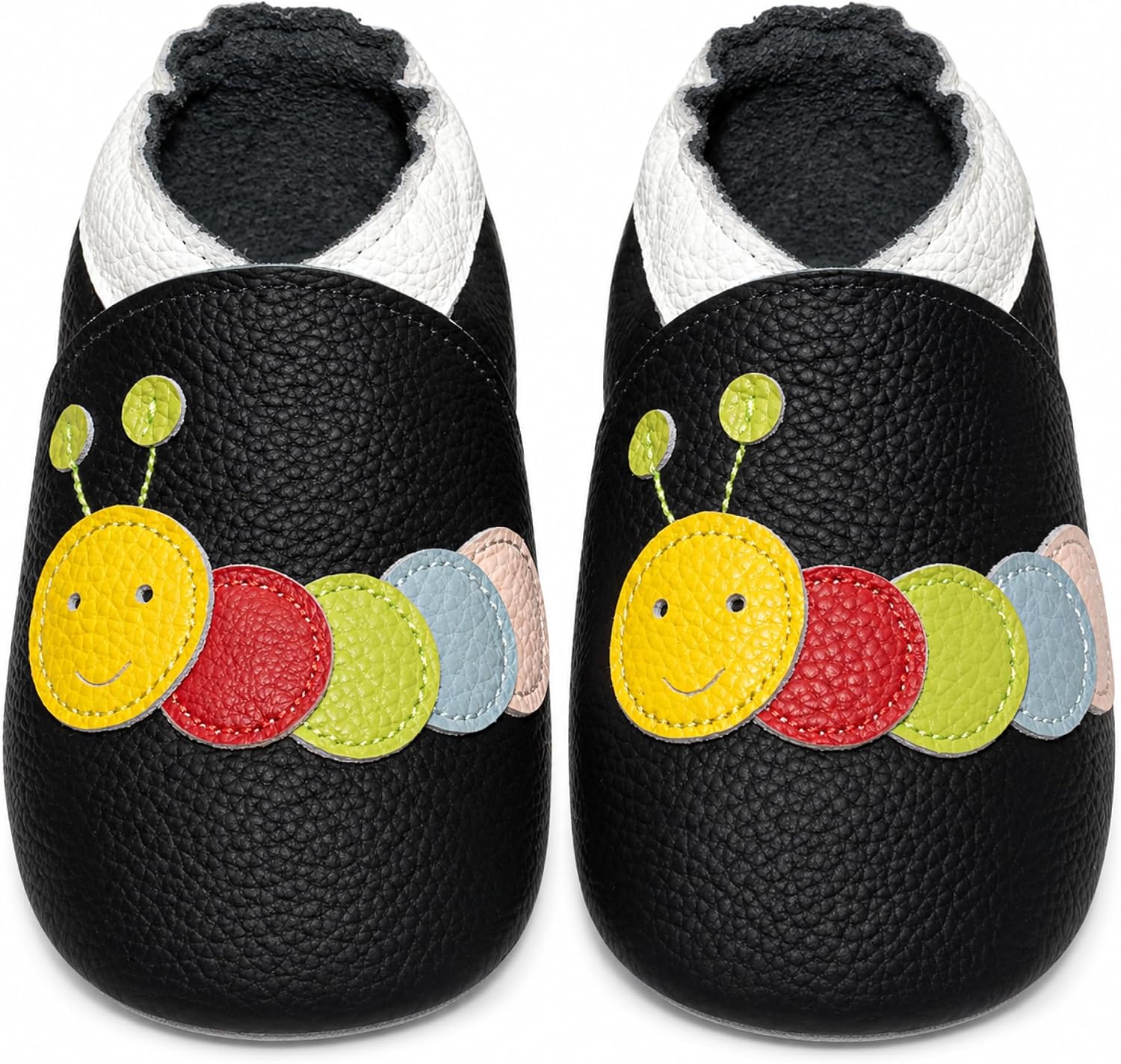 SAYOYO Baby-Krabbelschuh aus weichem Leder mit Tiermuster