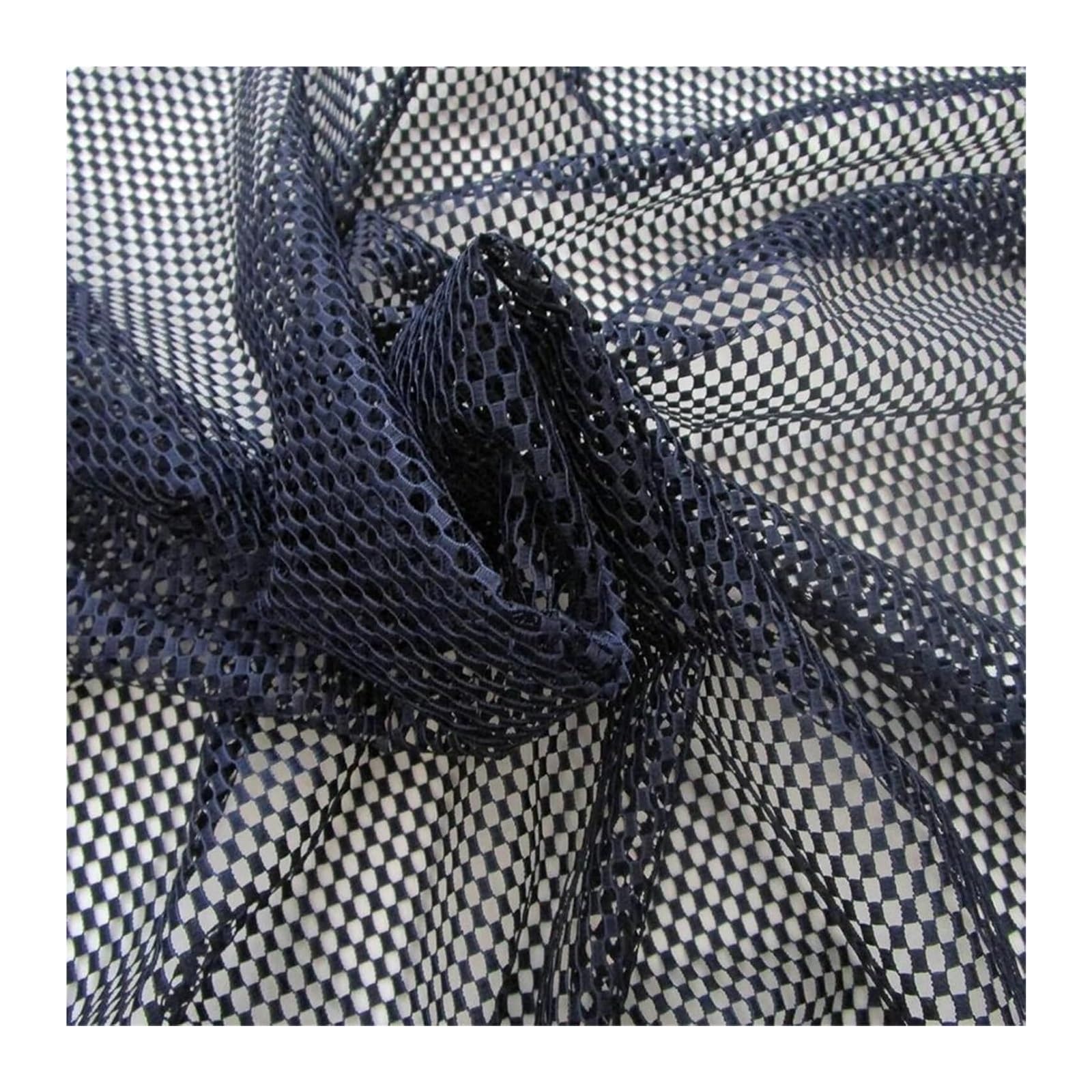 Tejido de malla para costura, Tela de malla bordada inelástica poliéster, multicolor, 90 cm x 145, for falda vestir(White,90cmx145cm)