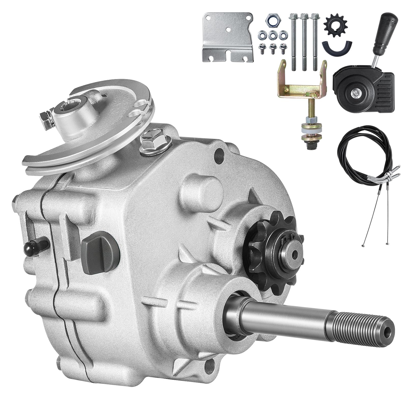 VEVOR Frizione di Trasmissione Motore da 2-7 CV, Frizione di Trasmissione 2300 giri/min con 3 Modalità di Cambio Asse Bilanciato Dinamico, Frizione a Cambio Rapido per Kart UTV, Frizione Motore