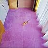 1020304050 Pieces Plush Foam Interlocking Floor Mats,Square Puzzle Carpet,EVA Foam Mats with Edges Plush Foam Floor Tiles for Living Room BedroomSize:50 Pieces,Color:Purple