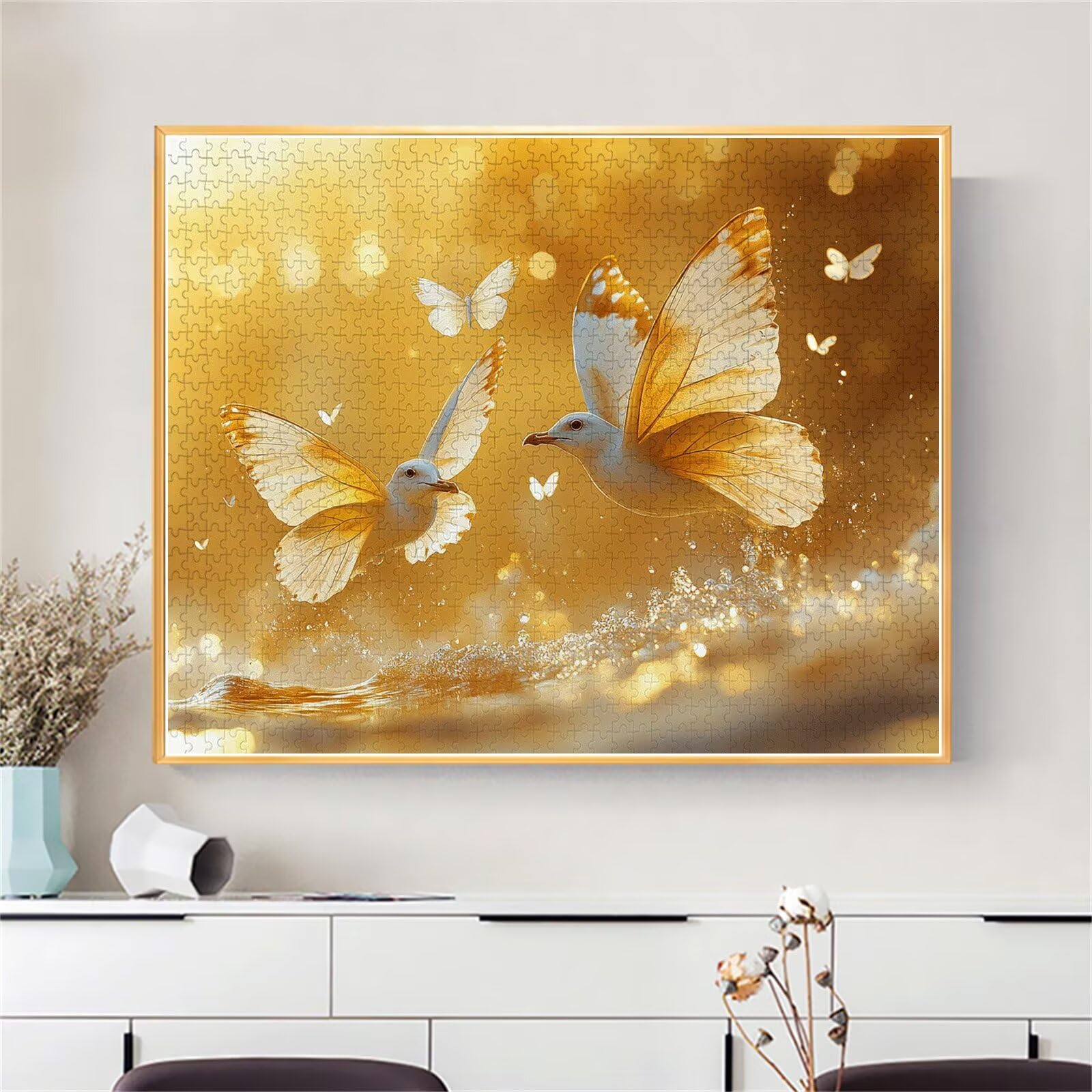 Puzzle Erwachsene 2000 Teile Vogel Schmetterling Educa Jigsaw für Kinder ab 8 Jahren Mädchen Jungen, Erwachsene Impossible Klassische Puzzles Schwer, Anspruchsvoll Spielspaß, Geschenke 70x99cm t-742