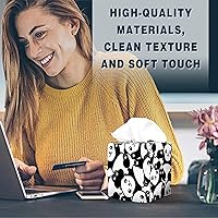 Vista 29 de Tissue Box Cover Square Decorative Tissue Box Holder Cute Funny Cube Tissue Case Cover-Alpaca Tissue Box Cover