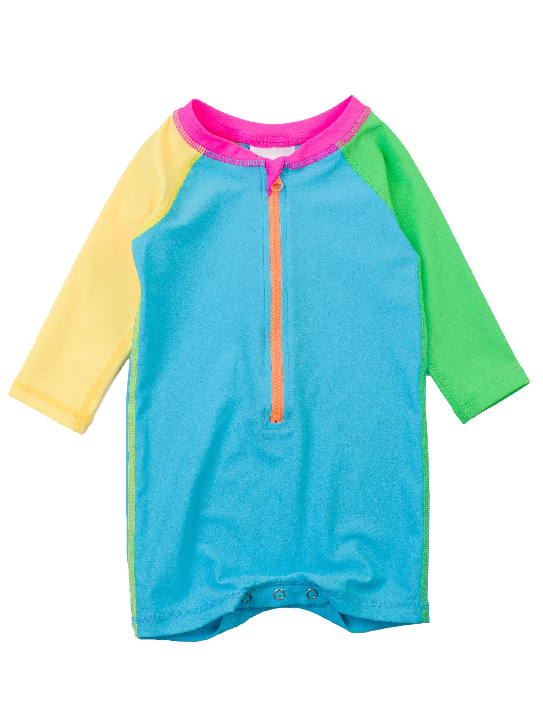 RUGGEDBUTTS Baby Boy Rash Guard Striped - One Piece Sunsuit UPF 50+