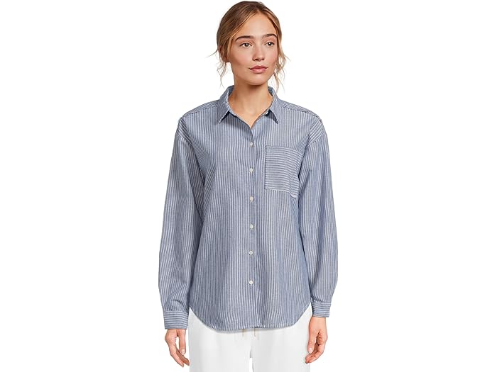 Long Sleeve Striped Oversized Shirt - Image 3