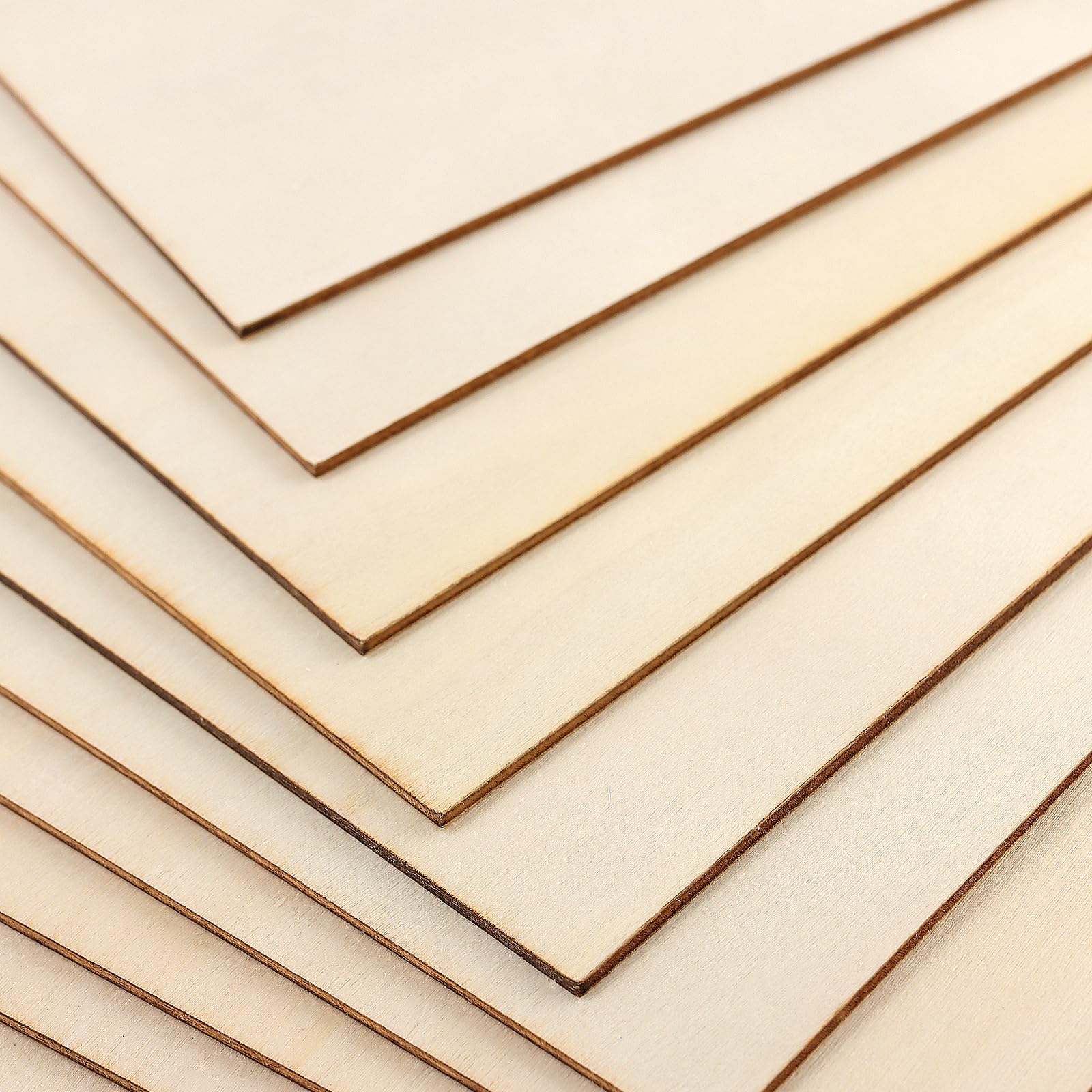 KEILEOHO 10 sztuk sklejki A3 o grubości 2 mm, 420 x 300 mm, płyty drewniane, do majsterkowania, rękodzieła