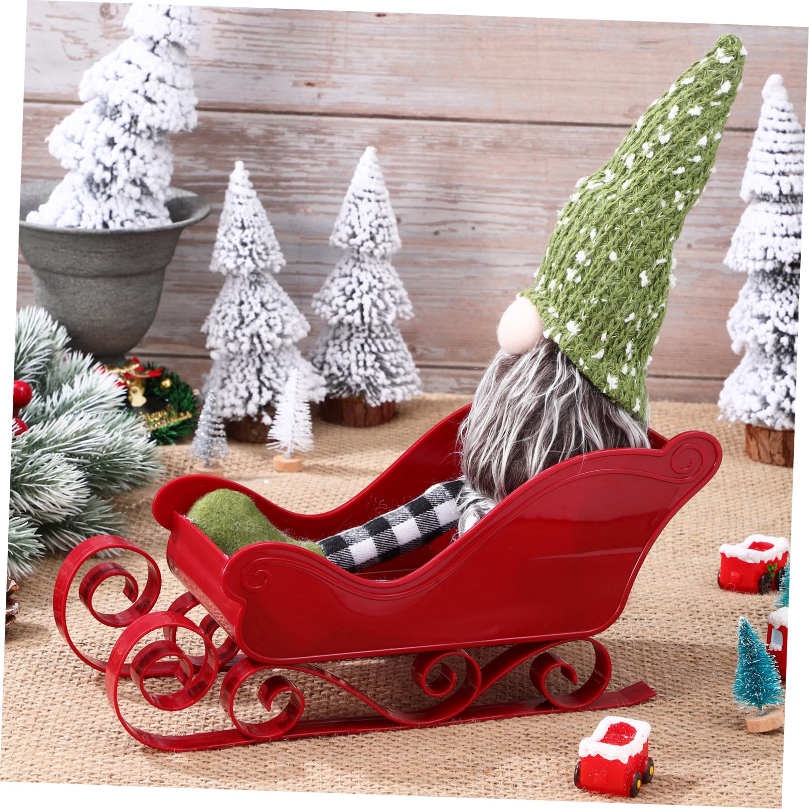 Alipis 3 Series Adornos Navideños De Miniatura Decoración De De Navidad para Mesas Y Oficinas Centro De Mesa Festivo con Diseño Elegante Y Detallada 2 Piezas X 3