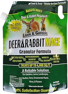 Sponsored Ad - Nature's MACE Deer & Rabbit Repellent 6lb / Covers 6,000 Sq. Ft. / Repel Deer from Your Home & Garden / Saf...