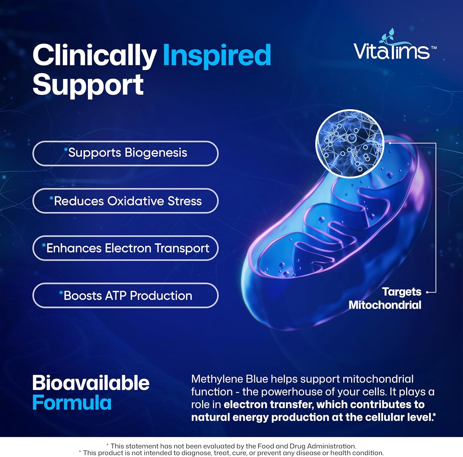 Methylene Blue Capsules – 15 mg with Vitamin C Ester - USP-Grade, 99% Pure, Formaldehyde-Free Formula – 60 Vegan Capsules for Focus, Energy & Everyday Well-Being - Image 4