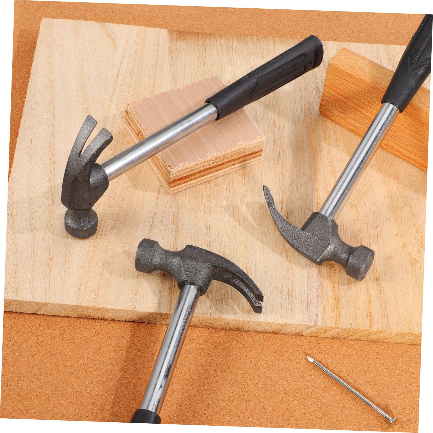 Toddmomy Martillo De Garra Metálico Mini 5 Piezas Para Reparación Familiar, Herramienta De Instalación Mango Antideslizante, Uso Doméstico y Bricolaje, Resistente y Práctico