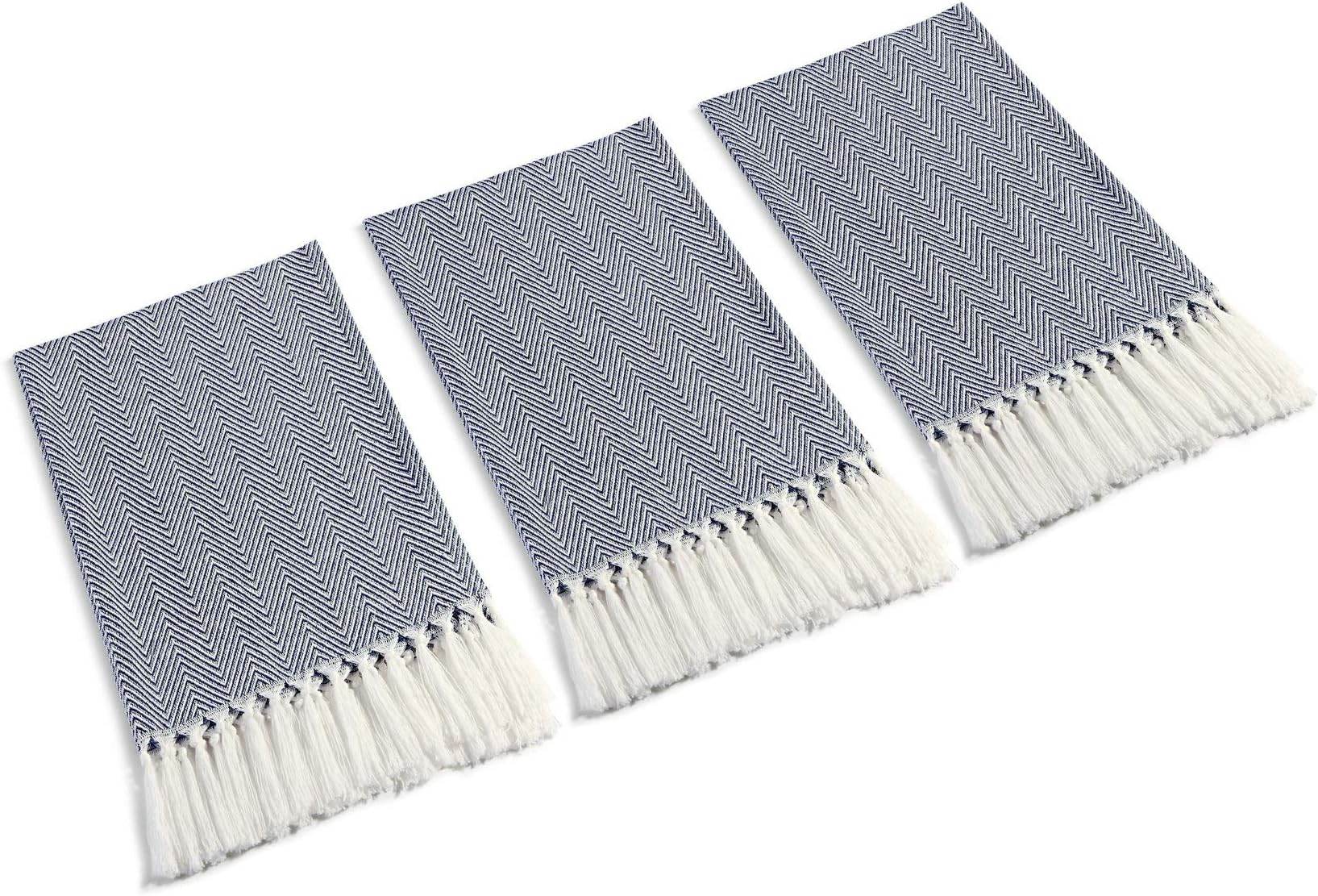 Amazon.com: Mia'sDream Tassels Cotton Bath Hand Towel Set Kitchen Tea Towel Dish Towels Set ...