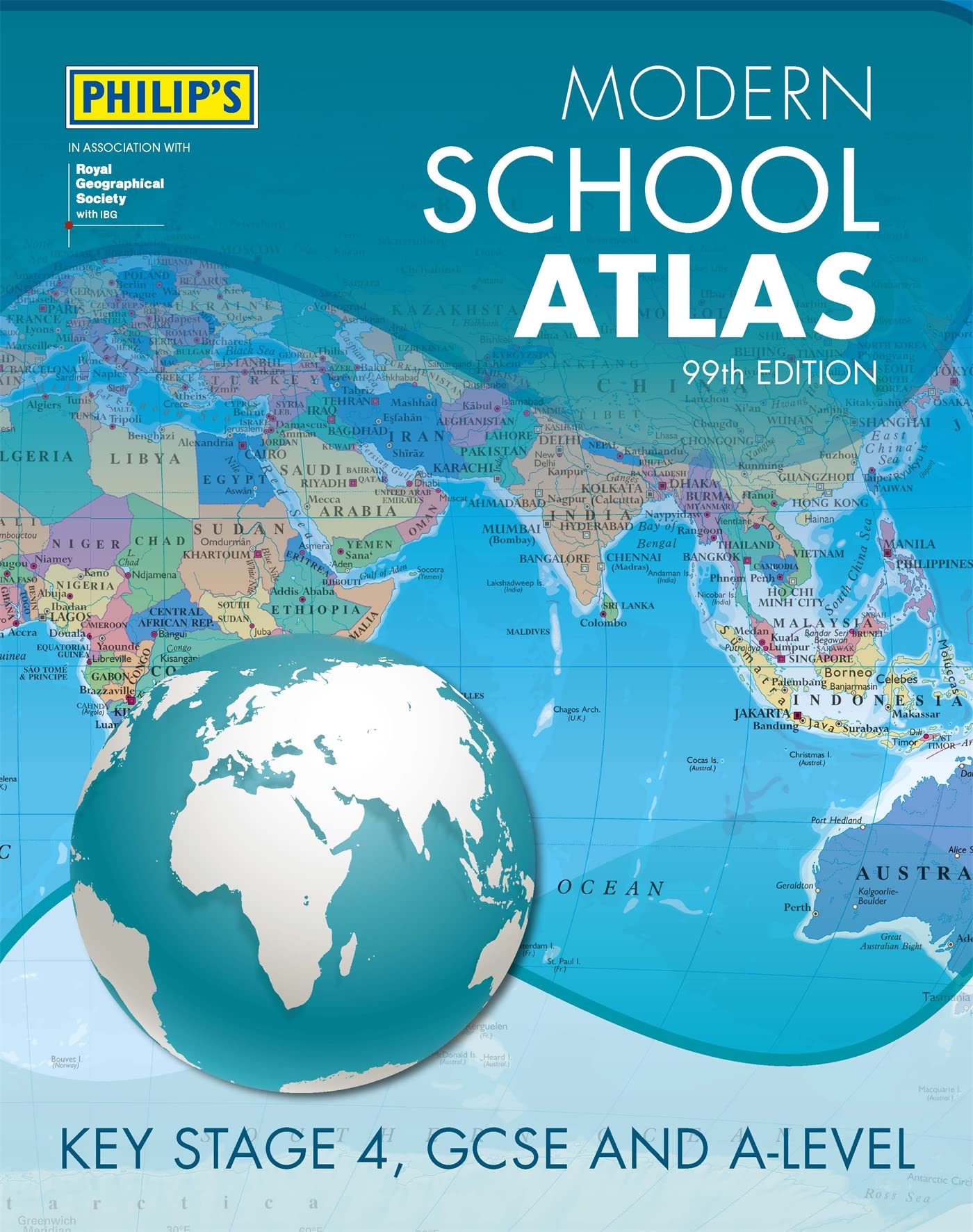 Philip's Modern School Atlas 99th Edition (Philip's World Atlas) Paperback – 4 April 2019