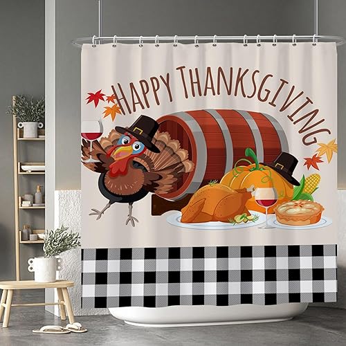 Miniatura 41 de Baocicco Juego de cortinas de ducha de fantasmas de Halloween, encantadores fantasmas de dibujos animados, divertidos trucos o tratos, cortinas de