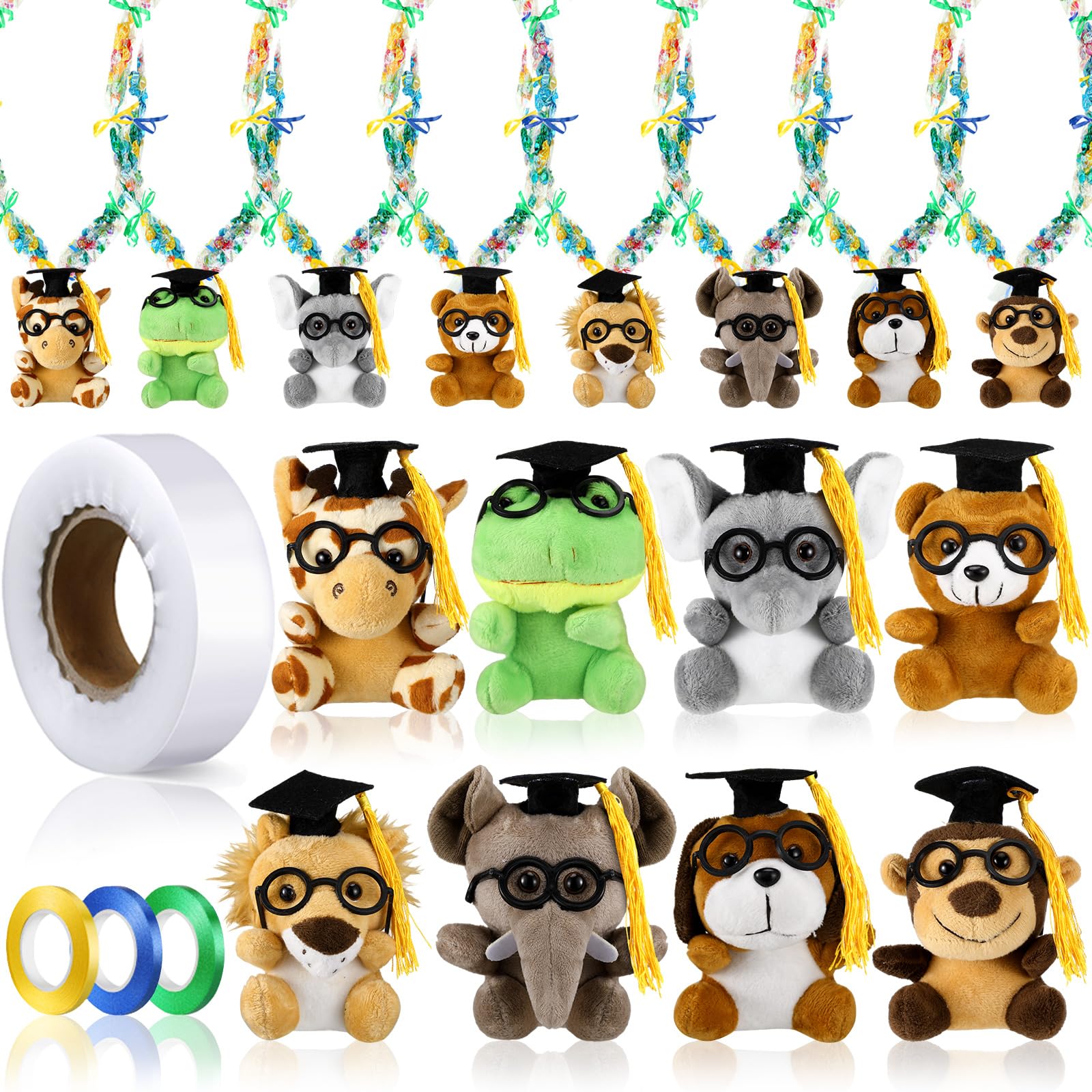 Amazon.com: Glenmal 12 Pcs Graduation Stuffed Animal Candy Lei