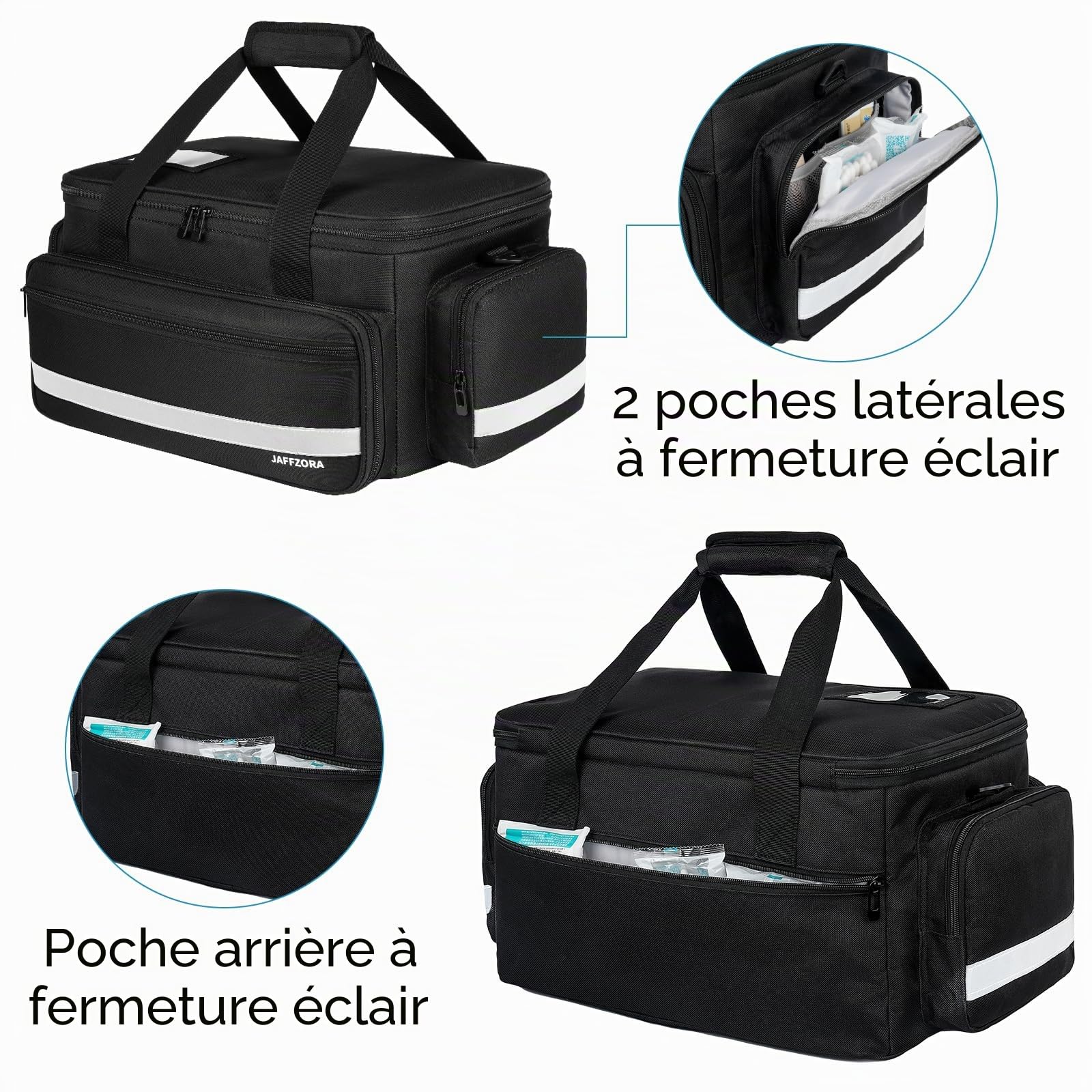 sac vide de premiers secours, organisateur de médicaments pour infirmière, sac à voyage, pilules