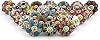 Craft Trade Dresser Knobs for Cabinets and Drawers - Assorted Multicolor Ceramic Pull Handle for Kitchen Cupboard Wardrobe Decorative Furniture Hardware - Multicolor - Pack of 25