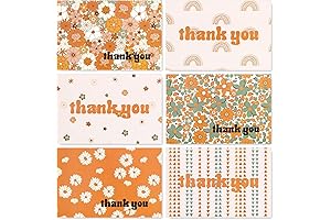 AnyDesign Boho Rainbow Thank You Card Bundle: 36 Vibrant Greeting Cards with...